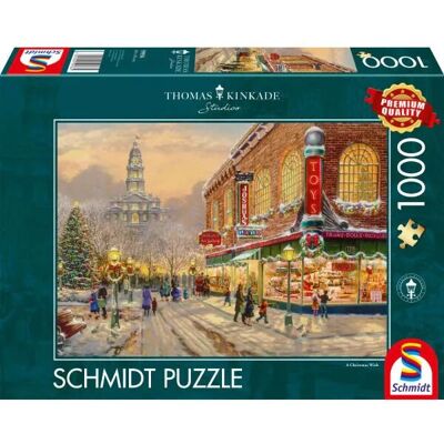Schmidt Kinkade Vánoční Přání 1000-dílné puzzle - Puzzle Schmidt Kinkade Vánoční Přání 1000-dílné puzzle - Puzzle