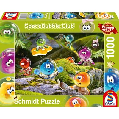 Puzzle Spacebubble Club: Přistání v mechovém lese - Puzzle Puzzle Spacebubble Club: Přistání v mechovém lese - Puzzle