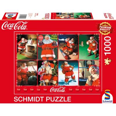 Schmidt Coca Cola Santa Claus Happy Holidays Puzzle - 1000 Pieces Schmidt Coca Cola Santa Claus Happy Holidays Puzzle - 1000 Pieces