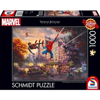 Schmidt Spiele Thomas Kinkade Studios: Marvel Spider-Man & Friends - Puzzle de 1000 pièces Schmidt Spiele Thomas Kinkade Studios: Marvel Spider-Man & Friends - Puzzle de 1000 pièces