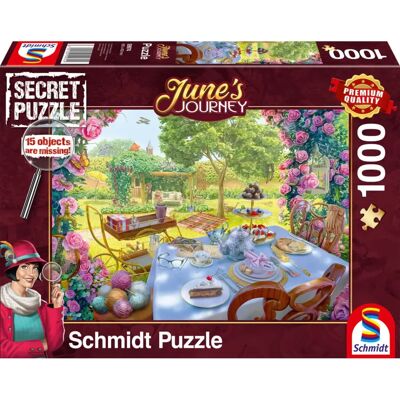 Schmidt June's Journey: Tea in the Garden Puzzle - 1000 Pieces Schmidt June's Journey: Tea in the Garden Puzzle - 1000 Pieces