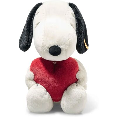 Steiff Snoopy Love Plush Toy - 30cm White for Kids Steiff Snoopy Love Plush Toy - 30cm White for Kids