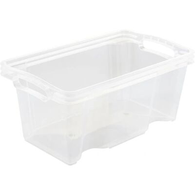 Keeeper Boîte de rangement Franz - Stable, Transparente, 6,5L - Publicité Keeeper Boîte de rangement Franz - Stable, Transparente, 6,5L - Publicité