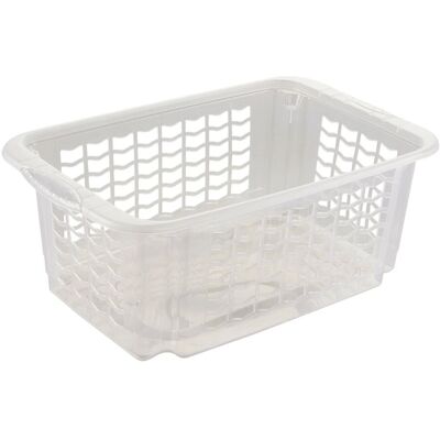 Keeeper Fritz Panier de Rangement Empilable - 40x25x15cm - Argent Keeeper Fritz Panier de Rangement Empilable - 40x25x15cm - Argent