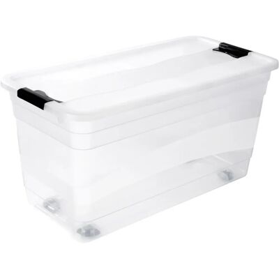 Keeeper Konrad Aufbewahrungsbox - 83L, Transparent, Rollen Keeeper Konrad Aufbewahrungsbox - 83L, Transparent, Rollen
