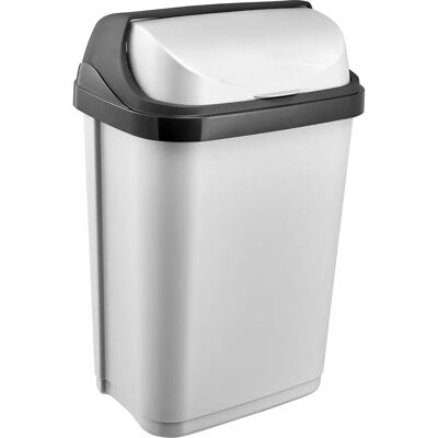 Keeeper 10L Ασημί Κάδος Απορριμμάτων - Συρόμενο Καπάκι - Εύκολο στον Καθαρισμό Keeeper 10L Ασημί Κάδος Απορριμμάτων - Συρόμενο Καπάκι - Εύκολο στον Καθαρισμό