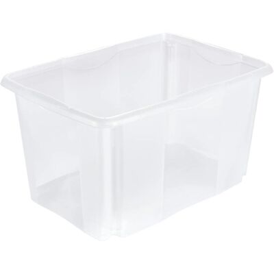 Keeeper Emil Boîte de rangement - 45L, Empilable, Transparent Keeeper Emil Boîte de rangement - 45L, Empilable, Transparent