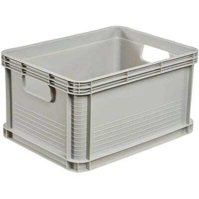 Caja de almacenaje Keeper Robert - 20L Gris, Apilable, 40x30x22cm Caja de almacenaje Keeper Robert - 20L Gris, Apilable, 40x30x22cm