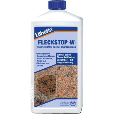 LITHOFIN Fleckstop w - Oberflächenbehandlung - Wasserabweisend und Fleckenresistent LITHOFIN Fleckstop w - Oberflächenbehandlung - Wasserabweisend und Fleckenresistent