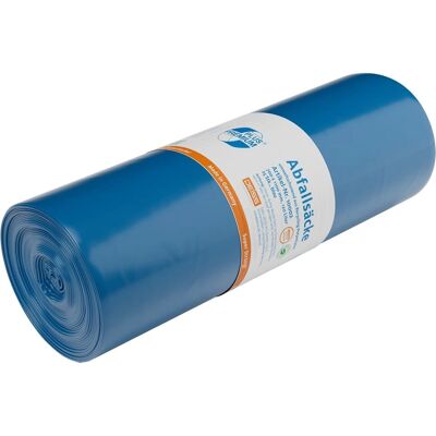 Sacco dei rifiuti blu 120l Deiss - Resistente e riciclato Sacco dei rifiuti blu 120l Deiss - Resistente e riciclato