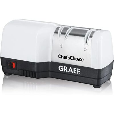 Aiguiseur de Couteaux Hybride GRAEF - Angle 20° Précis - Outil de Cuisine - Publicité Aiguiseur de Couteaux Hybride GRAEF - Angle 20° Précis - Outil de Cuisine - Publicité