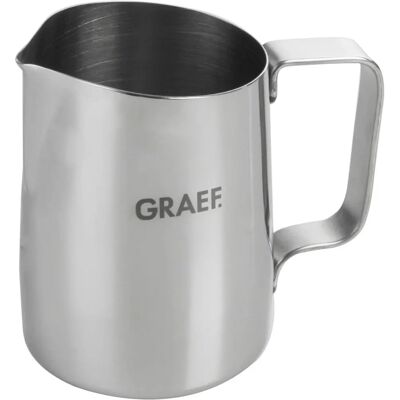 Latte Art Jug Graef - 0,65L Inox per Schiuma e Latte Latte Art Jug Graef - 0,65L Inox per Schiuma e Latte