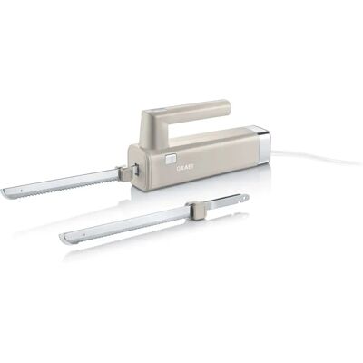 Graef Family Line Elektromesser - 150W, Rozsdamentes acél pengék, Biztonsági zár Graef Family Line Elektromesser - 150W, Rozsdamentes acél pengék, Biztonsági zár