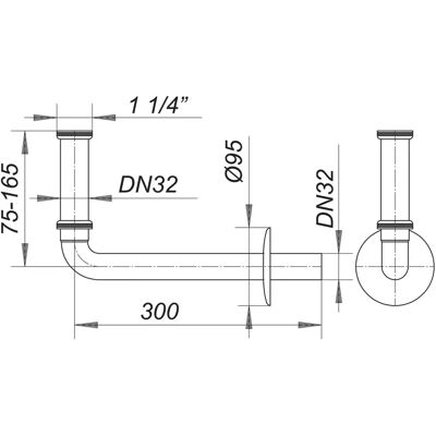 Dallmer Modell 320 - Verstellbarer Anschluss-Bogen Dallmer Modell 320 - Verstellbarer Anschluss-Bogen