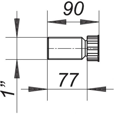 Dallmer draadverlenging - 1" - Producttype Dallmer draadverlenging - 1" - Producttype