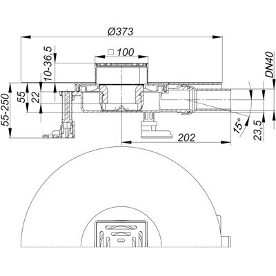 Dallmer Edelstahl-Bodenablauf - Select Plan DN 40 - 100x100 mm Dallmer Edelstahl-Bodenablauf - Select Plan DN 40 - 100x100 mm