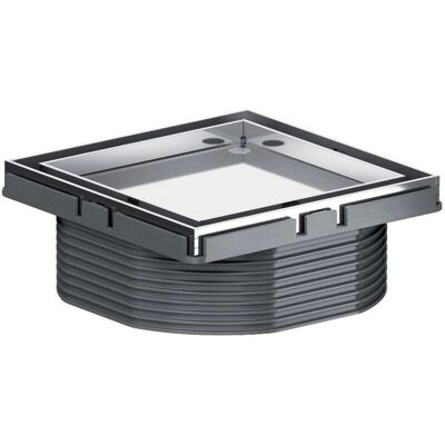 Cubierta Dallmer DallDrain - Acero inoxidable, ajustable, 100x100 mm - Cubierta de desagüe de ducha Cubierta Dallmer DallDrain - Acero inoxidable, ajustable, 100x100 mm - Cubierta de desagüe de ducha