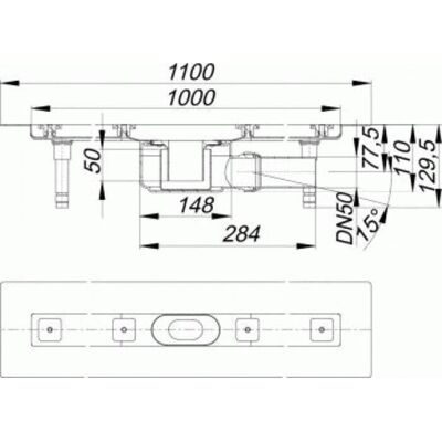Dallmer - Duschrinne CeraLine F 1000mm - Sicherheit & Design Dallmer - Duschrinne CeraLine F 1000mm - Sicherheit & Design