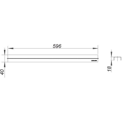 Dallmer CeraLine Standard Edelstahl Duschrinneabdeckung Dallmer CeraLine Standard Edelstahl Duschrinneabdeckung