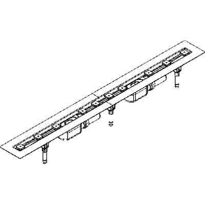 Dallmer - CeraLine F 1900mm Duschrinne - Edelstahl, DN 50 Dallmer - CeraLine F 1900mm Duschrinne - Edelstahl, DN 50