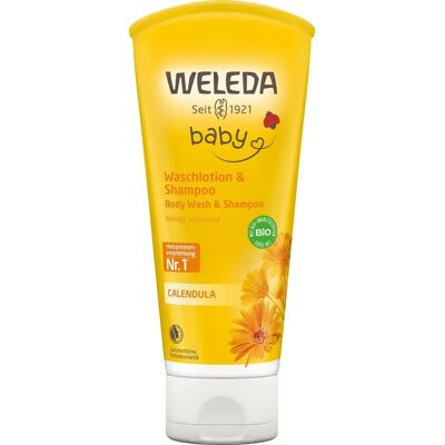 Szampon i żel pod prysznic Calendula dla dzieci - Weleda Szampon i żel pod prysznic Calendula dla dzieci - Weleda