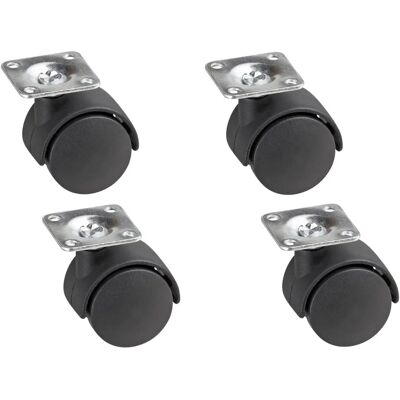 METAFRANC Dubbele rol Ø 40 mm, 42 x 42 mm - Rollen METAFRANC Dubbele rol Ø 40 mm, 42 x 42 mm - Rollen