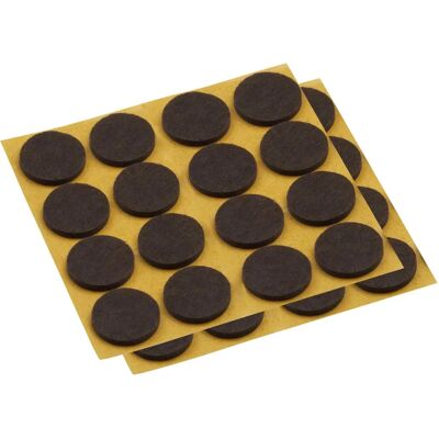 MEISTER - 645176 - Bruin - Ø28 mm - Felt pads MEISTER - 645176 - Bruin - Ø28 mm - Felt pads