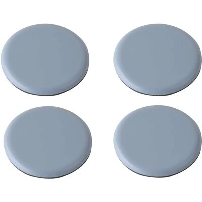 MEISTER - 645816 - diâmetro 40 mm - 4 peças - cinza - etiqueta autoadesiva MEISTER - 645816 - diâmetro 40 mm - 4 peças - cinza - etiqueta autoadesiva