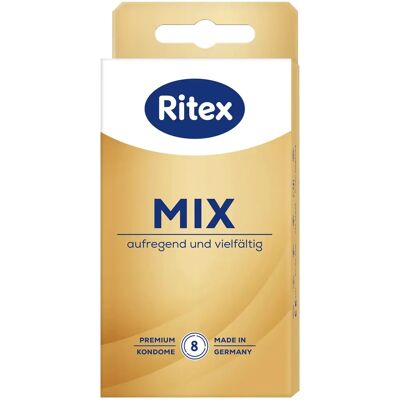 Assortiment de préservatifs Ritex Mix (8 pièces) - Fabriqué en Allemagne Assortiment de préservatifs Ritex Mix (8 pièces) - Fabriqué en Allemagne