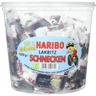 HARIBO Lakritz Schnecken Minibeutel Lakritz - Candy HARIBO Lakritz Schnecken Minibeutel Lakritz - Candy