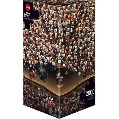 Heye Orchester Loup 2000-teiliges Dreiecks-Puzzle Heye Orchester Loup 2000-teiliges Dreiecks-Puzzle