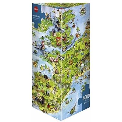 Heye Puzzle 08854 Puzzle Contour 4000 pcs - Cartes - Publicité Heye Puzzle 08854 Puzzle Contour 4000 pcs - Cartes - Publicité