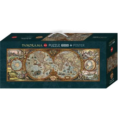 Heye Hemisphären-Karte Panorama Puzzle - 6000 Teile Heye Hemisphären-Karte Panorama Puzzle - 6000 Teile
