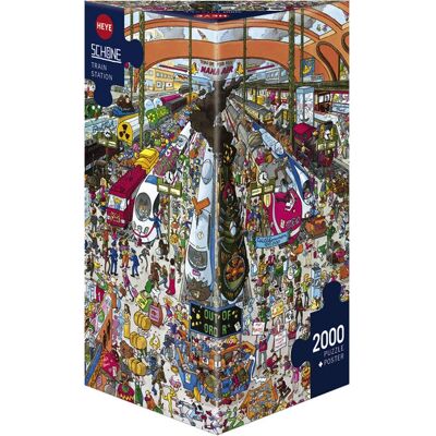 Heye Bahnhof Dreieckspuzzle - Puzzle Typ Heye Bahnhof Dreieckspuzzle - Puzzle Typ