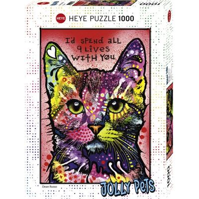 Heye 9 Lives Kunst 1000-teiliges Puzzle Heye 9 Lives Kunst 1000-teiliges Puzzle