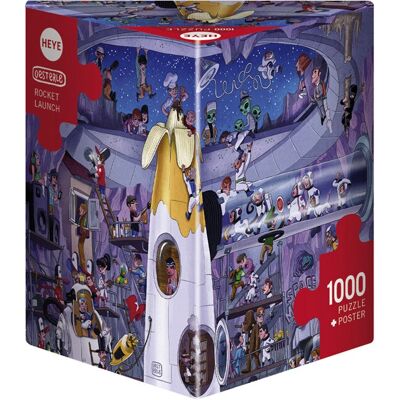 Heye Lancio di Razzi Puzzle Triangolare 1000 Pezzi Heye Lancio di Razzi Puzzle Triangolare 1000 Pezzi