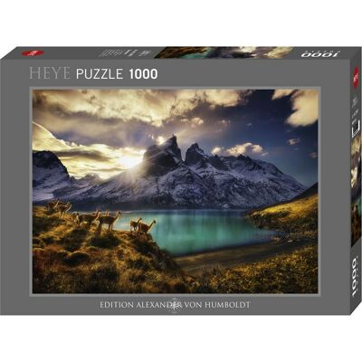 Puzzle Heye Guanacos - 1000 Pièces Paysage - Publicité Puzzle Heye Guanacos - 1000 Pièces Paysage - Publicité
