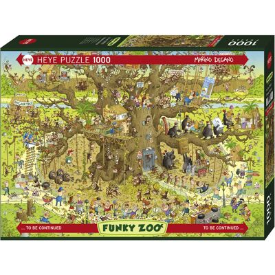 Heye Affen Habitat Puzzle - 1000 Teile - Puzzle Heye Affen Habitat Puzzle - 1000 Teile - Puzzle