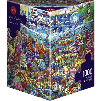 Puzzle Triangolare Mare Magico Heye - 1000 Pezzi Puzzle Triangolare Mare Magico Heye - 1000 Pezzi