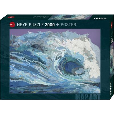 Heye Map Wave Pussel - 2000 Delar Heye Map Wave Pussel - 2000 Delar