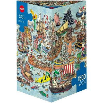 Puzzle Triangolare Regata di Adolfsson Heye 1500 Pezzi Puzzle Triangolare Regata di Adolfsson Heye 1500 Pezzi