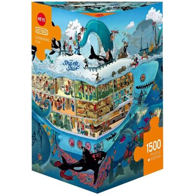 Heye Puzzle Triangolare Oesterle Sottomarino Divertimento 1500 Heye Puzzle Triangolare Oesterle Sottomarino Divertimento 1500
