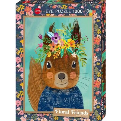 Heye Süßer Eichhörnchen Floral Friends Puzzle - Puzzle Heye Süßer Eichhörnchen Floral Friends Puzzle - Puzzle