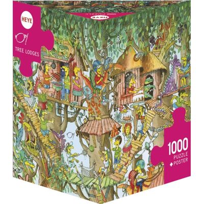 Heye Korky Paul Stromové domky Puzzle - Puzzle Heye Korky Paul Stromové domky Puzzle - Puzzle