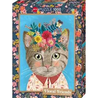 Heye Pretty Feline - Puzzle Floral Friends - 1000 Dílů Heye Pretty Feline - Puzzle Floral Friends - 1000 Dílů
