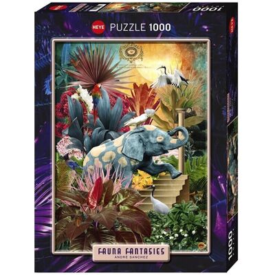 Puzzle Elephantaisy 1000 Pièces - Collection Fauna Fantasies - Publicité Puzzle Elephantaisy 1000 Pièces - Collection Fauna Fantasies - Publicité