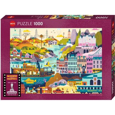 Puzzle Film Wes Anderson - 1000 Pièces Puzzle Film Wes Anderson - 1000 Pièces