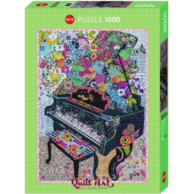 Heye Sewn Piano - 1000-Teile-Puzzle aus Quilt Art Collection Heye Sewn Piano - 1000-Teile-Puzzle aus Quilt Art Collection