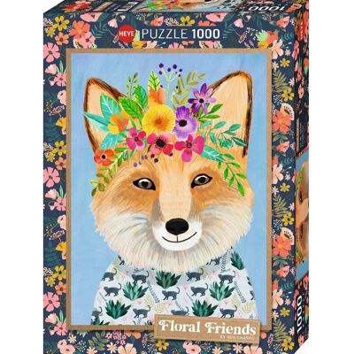 Heye Friendly Fox, Floral Friends Puzzle - Puzzle, 1000 Stück Heye Friendly Fox, Floral Friends Puzzle - Puzzle, 1000 Stück