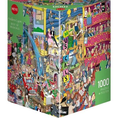 Heye Dreieckiges Best Of Musicals, Anders Lyon Puzzel - Puzzle Heye Dreieckiges Best Of Musicals, Anders Lyon Puzzel - Puzzle